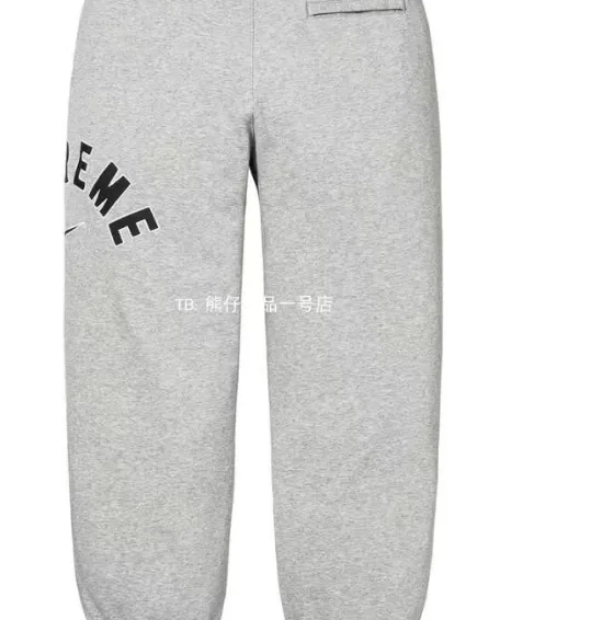 sports M logo gray L with embroidered plush co black Sweatpants Arc pants XL S 0525